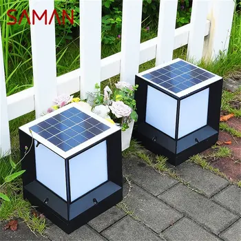 SAMAN Solar Modern Wall Outdoor Cube Light Светодиодные водонепроницаемые светильники для домашнего сада