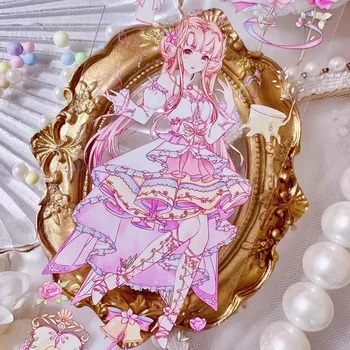 Сказочная Розовая Сакура, Танцующая девушка, Васи, Скотч для изготовления открыток, Декоративная наклейка для скрапбукинга.
