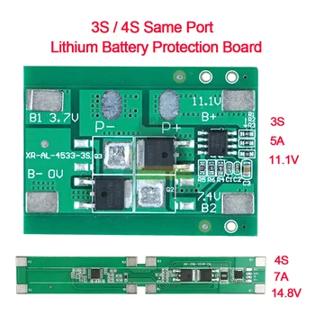 Плата защиты аккумулятора 3S 4S li-ion BMS PCM 5A 7A pcm для литий-ионного аккумулятора 18650 li с выравниванием диапазона