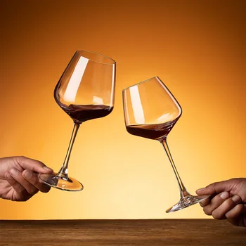 Бокалы для красного вина из усиленного хрусталя в европейском стиле, специальный кубок для дегустации вин, большая бордовая чашка, домашняя пузатая чашка.