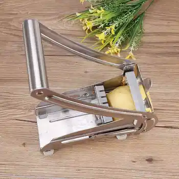 Терка для картофеля фри из нержавеющей стали, измельчитель картофеля, ручная стружкорезка, устройство для измельчения картофеля, кухонный инструмент