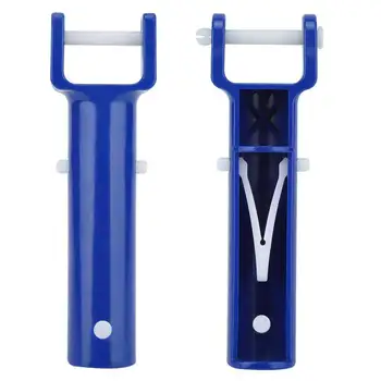 Синяя ручка с всасывающей головкой, АБС-клипса V-образной формы, ручка с насадкой-щеткой, прочный сменный комплект ручек для пылесоса для бассейна, спа-салона