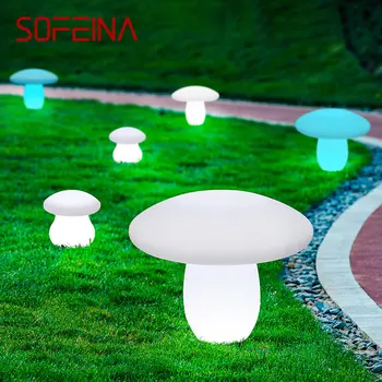 Уличные грибовидные газонные лампы SOFEINA с дистанционным управлением White Solar 16 цветов света Водонепроницаемый IP65 для украшения сада