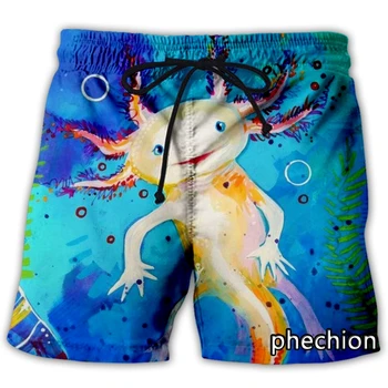 phechion/ Новые модные мужские/женские повседневные шорты с 3D принтом животных саламандр, уличная одежда, мужские свободные спортивные шорты L127