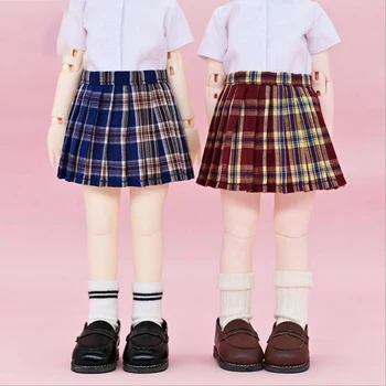1 шт. Модная школьная форма, короткая плиссированная юбка в сетку для кукол 1/6 BJD, одежда, аксессуары