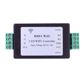 5CH * 4A выход DC5-24V вход светодиодный RGB Контроллер H801 RGBW светодиодный WIFI контроллер Для 5050 2835 3528 SMD светодиодная лента световая лента лента