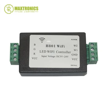 H801 RGBW светодиодный WIFI контроллер светодиодный RGB Контроллер DC5-24V вход 5CH * 4A выход Для 5050 2835 3528 SMD светодиодная лента световая лента лента