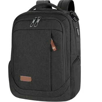 Рюкзак для ноутбука Большой Компьютерный Рюкзак Вмещает до 17,3-Дюймового Ноутбука с USB-Портом Для зарядки, Водоотталкивающий Школьный Рюкзак Для Путешествий