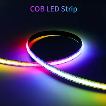 COB Светодиодная Лента WS2812B SK6812 240 светодиодов / м С индивидуальным адресом Высокой плотности Smart RGB Dream Color COB Led Light DC5V