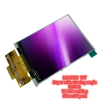 ILI9341 TFT ЖК-дисплей сенсорная панель 3,2 дюйма 18-контактный сварной шов проданного типа с шагом 0,8 мм сверхширокий угол обзора