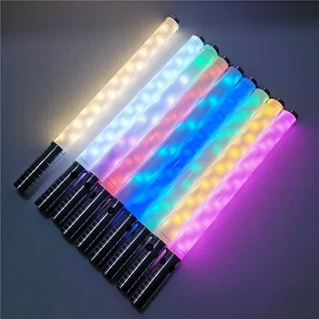 Ручная RGB светодиодная стробоскопическая дубинка С дистанционным перезаряжаемым пультом управления, танцевальная светящаяся палочка, танцевальная флуоресцентная палочка Для ночных клубов, декор вечеринок.