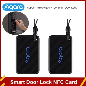 Новейший Смарт-Дверной Замок Aqara С Поддержкой NFC-карты Aqara Smart Door Lock Серии N и P App Control EAL5 + Чип Для Домашней Безопасности