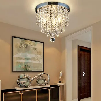 Современная хрустальная люстра потолочный светильник для гостиной, потолочная люстра для спальни, столовая, хрустальный светильник, домашний декор, светодиодные светильники