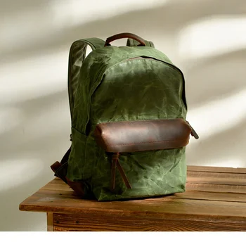 высокое качество 2023 года, новый подлинный роскошный бренд из натуральной кожи, классический холщовый рюкзак, винтажная школьная сумка. повседневная сумка, рюкзак для ноутбука. le