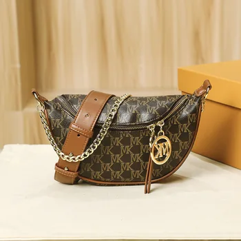 Роскошные женские брендовые сумки через плечо IVK, сумка старшего дизайнера, Женская модная Универсальная дорожная сумка-клатч