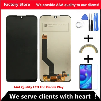 ЖК-дисплей качества AAA + рамка для XiaoMi Mi Play ЖК-дисплей Экран для XiaoMi Mi Play Экран с рамкой ЖК-дисплей (поддержка 10 касаний)