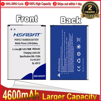 Аккумулятор HSABAT 0 cycle 4600mAh BL-45F1F для LG K4 2017/M160 LG Aristo MS210/2017 Версии K8 Идеальная замена-бесплатная доставка
