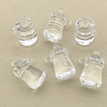 Новое поступление! 19x35 мм 75 шт. прозрачные акриловые бусины в форме бутылки для сережек / ожерелья ручной работы.Ювелирные изделия и компоненты
