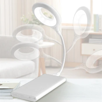 Настольная лампа со светодиодной подсветкой USB, портативная лампа-ночник, свободно складывающаяся настольная лампа для чтения, настольная лампа для защиты глаз, энергосберегающая настольная лампа