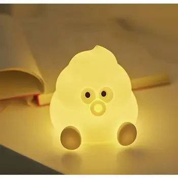 Ночник с мультяшными какашками USB LED Night Lamp Декор Лампы для Детской спальни Прямая доставка