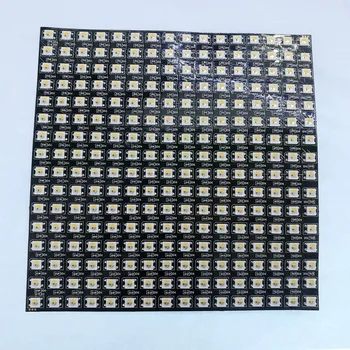 SK6812IC WS2812B Bulit in 5050 RGBW RGBWW 4 в 1 Адресуемый светодиодный чип SK6812 RGBW LED программная панель 16*16 черный DC5V