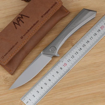 складной нож nami-N002, лезвие m390, титановая ручка TC4, походный охотничий практичный складной нож EDC tool