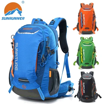 Нейлоновые альпинистские рюкзаки 40Л, Прочный Походный рюкзак для кемпинга, водонепроницаемые спортивные сумки для мужчин, рюкзак