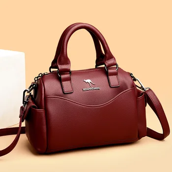 Роскошная дизайнерская брендовая большая женская сумка-тоут, винтажная сумка через плечо, высококачественная кожаная сумка через плечо, модный женский кошелек