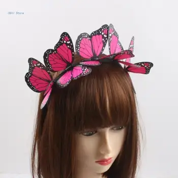 Реквизит для Фотобудки Fairy, 3D Ленты для волос, повязка на голову, головной убор для вечеринки в саду, Реквизит для Фотобудки на День рождения
