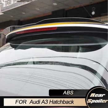 Спойлер заднего крыла автомобиля для хэтчбека Audi A3 2013-2018 Спойлер заднего крыла багажника ABS Глянцевый черный