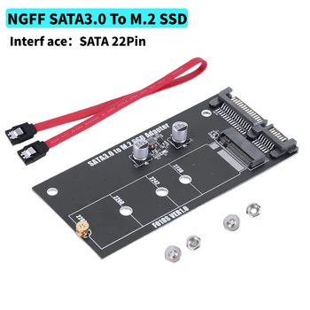 M.2 NGFF SSD Преобразует карту-адаптер 22Pin SATA3.0 в карту-адаптер M2 SSD Твердотельный накопитель SSD в карту преобразования интерфейса 6G