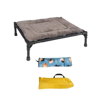 H8WC Напольная Приподнятая кроватка для домашних животных со съемным тентом-тентом, переносная палатка для домашних животных в подарок