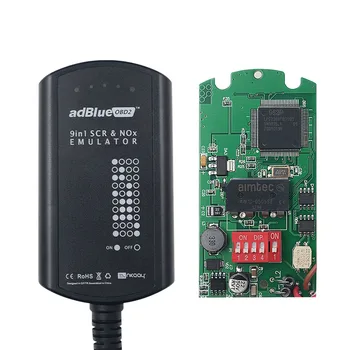 Эмулятор Грузовика Adblue 9 в 1 с Адаптером Программирования Датчика Nox Эмулятор Грузовика Adblue 9 в 1 Диагностический Инструмент Грузовика Adblue OBD2 Сканер