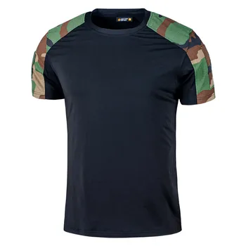 Тактическая камуфляжная футболка с коротким рукавом, Быстросохнущая Дышащая Летняя Мужская Женская обувь, военные фанаты, повседневные рубашки с коротким рукавом для поездок на работу