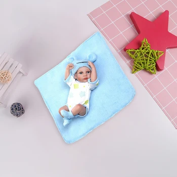 28-сантиметровые мини-Реборн-младенцы притворяются, играют, силиконовые Виниловые Реборн-игрушки для умиротворения ребенка, Очаровательная кукла-Реборн-партнер, подарок для малыша