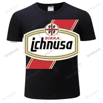 много свободных футболок, футболка Ichnusa Birra, черное пиво, Сардиния, Италия, алкогольная хлопковая футболка, мужская летняя модная футболка, размер евро