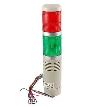 24 В постоянного тока Красно Зеленый светодиодный индикатор зуммер Промышленная сигнальная вышка 90 дБ
