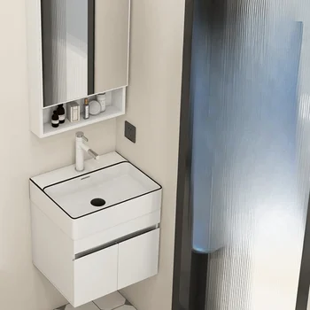 Комбинированный шкаф для унитаза и умывальника из нержавеющей стали, шкаф для ванной комнаты, шкаф для умывальника