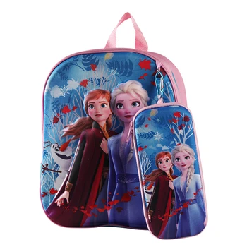 Рюкзак Disney Minnie для мальчиков и девочек, школьная сумка Frozen с пеналом, детские сумки Spider для детей дошкольного возраста
