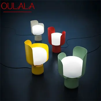 Креативная настольная лампа OULALA Nordic в современном дизайне Macaroon Настольное освещение для домашнего Прикроватного украшения