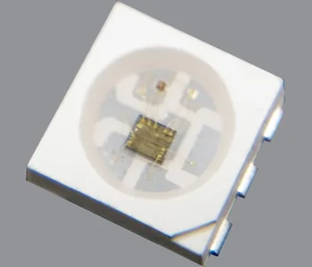 Полноцветный светодиодный шарик SK9822 RGB 5050 с управляющей микросхемой внутри; Двойная линия передачи (CLK и DAT вместе)