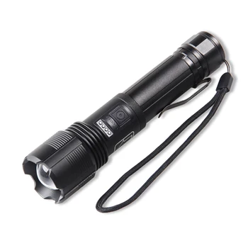 Перезаряжаемый фонарик Tybe-C USB, противоскользящий, водонепроницаемый, долговечный фонарик для экстренного использования на открытом воздухе.