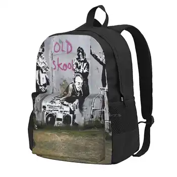Бэнкси, Олдскул, Лондон, Лидер продаж, Модные сумки-рюкзаки Banksy London Old Skool School