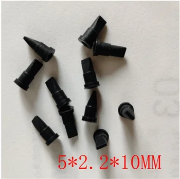 10ШТ Мини-черный силиконовый утконос с односторонним обратным клапаном 5*2,2*10 мм