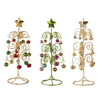 Мода Рождество ремесло дерево с колоколом стильный декор стола статую рабочего стола имитация елки