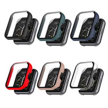6 Цветов Для жесткого корпуса часов Realme Watch 2 Pro PC + Закаленная пленка, универсальный чехол, защита от падения, Взрывозащищенный Защитный чехол