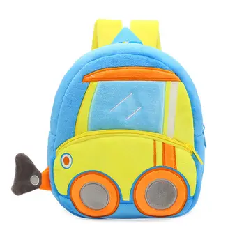 Милые Детские Сумки Для детского сада, Инженерный автомобильный рюкзак, Маленькие Школьные Сумки, Мини-Рюкзак Для Малышей, Детская автомобильная сумка, мягкая и легкая