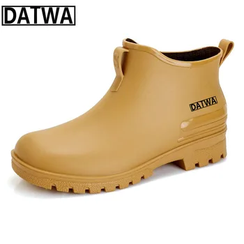Рыболовная обувь Datwa, мужская водонепроницаемая обувь, уличная нескользящая походная обувь, непромокаемые ботинки Shaxi для рыбалки, Садовая рабочая обувь, прочная