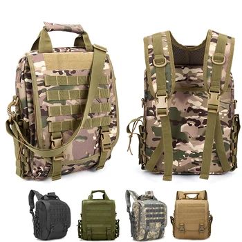 Открытый Molle Тактический Рюкзак Водонепроницаемый Военный камуфляж Походные рюкзаки для кемпинга 14 