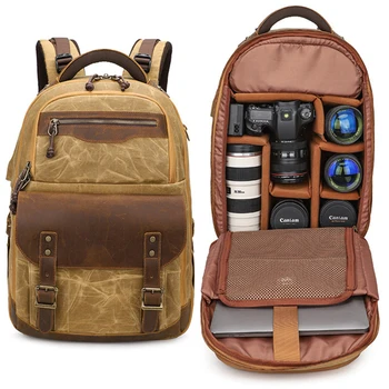 M479, новинка 2021 года, ретро зеркальная фотосумка, холщовый рюкзак, сумка для компьютерной камеры, дорожные цифровые рюкзаки для хранения